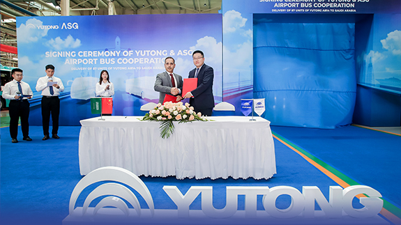 87 autobuses del aeropuerto de Yutong se enviaron a Arabia Saudí