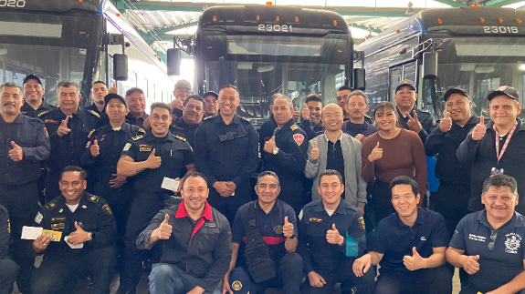 Capacitación de Yutong de México al Heroico Cuerpo de Bomberos de la Ciudad de México 