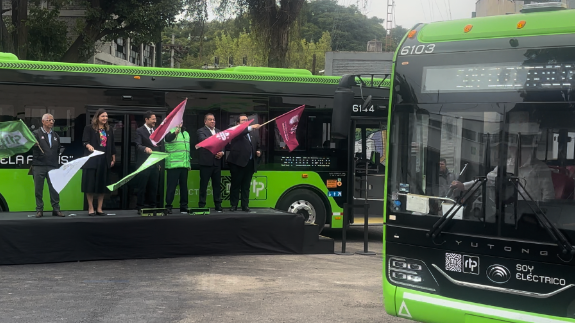 Banderazo de inicio de operaciones de 50 autobuses eléctricos Yutong en RTP