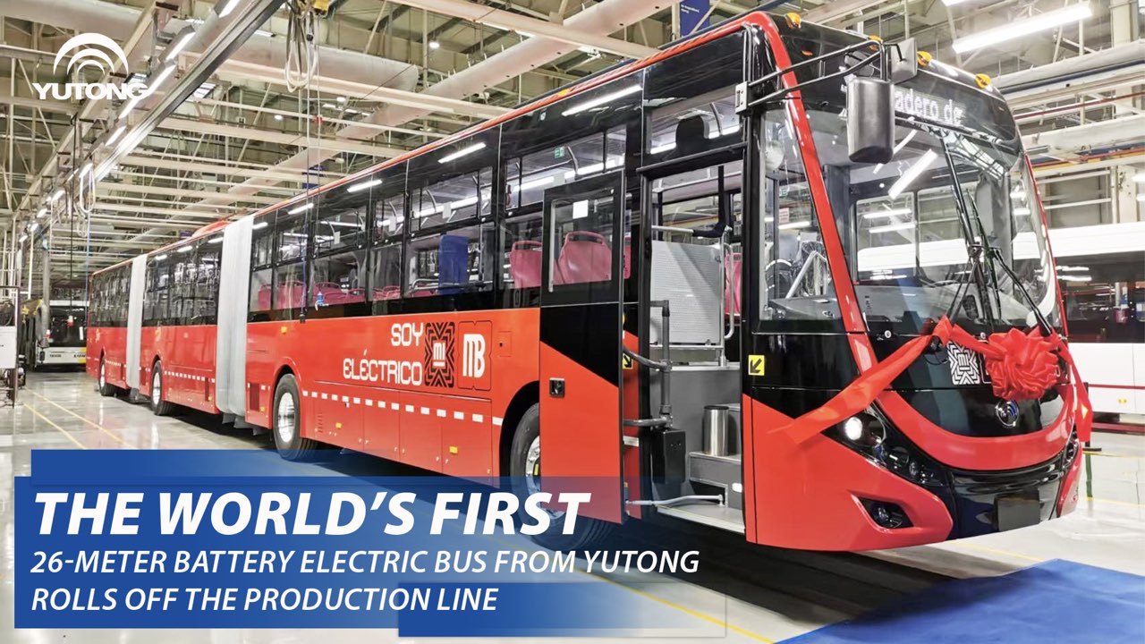 Se presenta un autobús eléctrico con batería de 26 metros