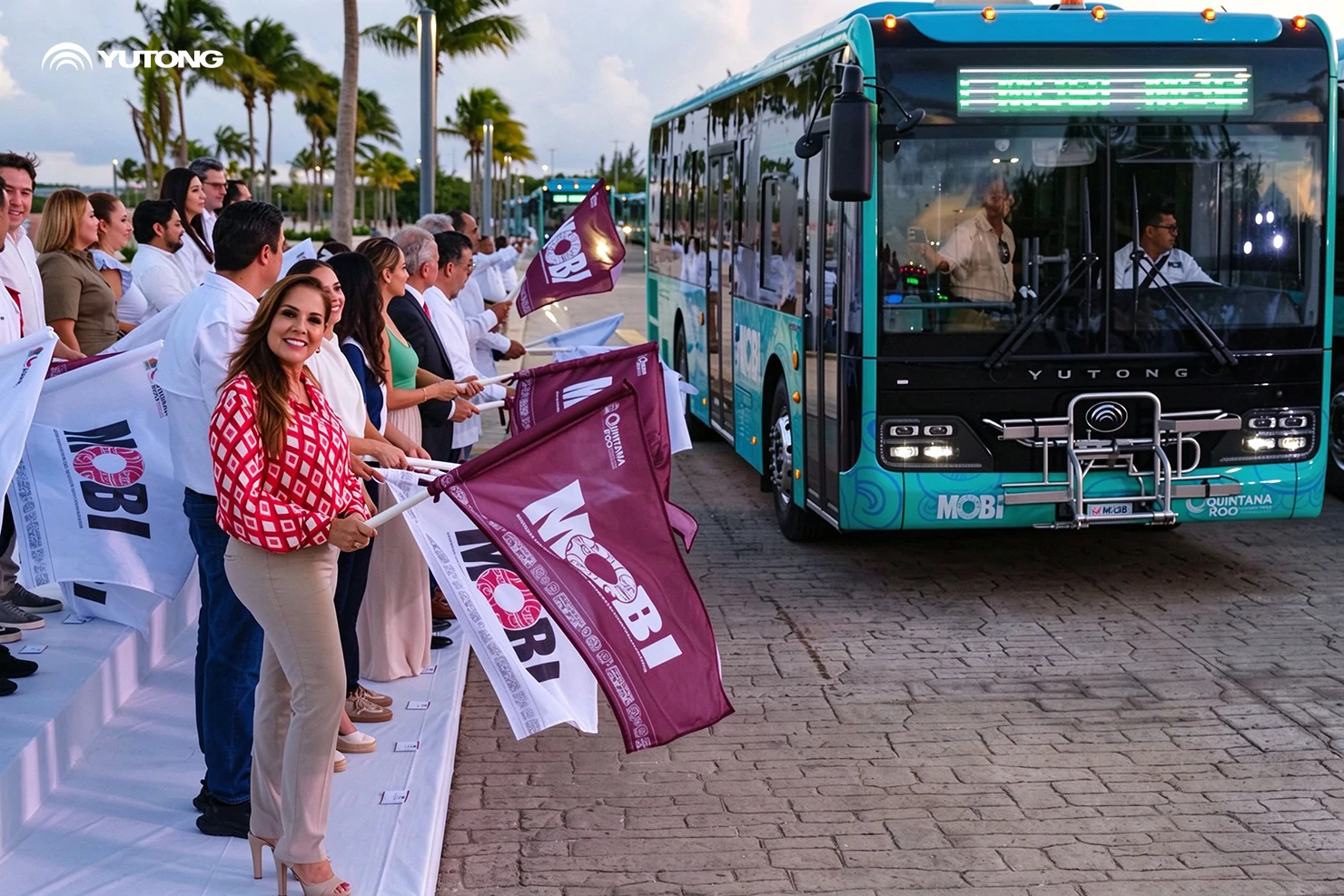 Yutong de México entrega autobuses híbridos para modernizar el transporte público en Cancún Yutong de México entrega autobuses híbridos para modernizar el transporte público en Cancún