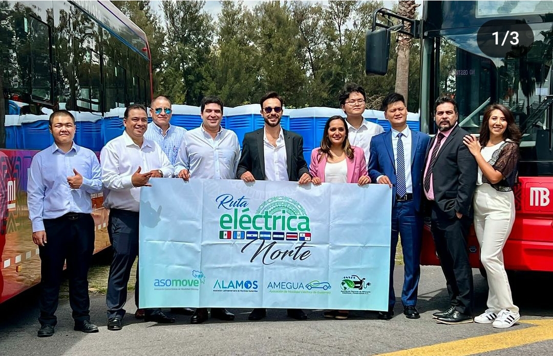 Yutong de México participó en la Ruta eléctrica norte 2023