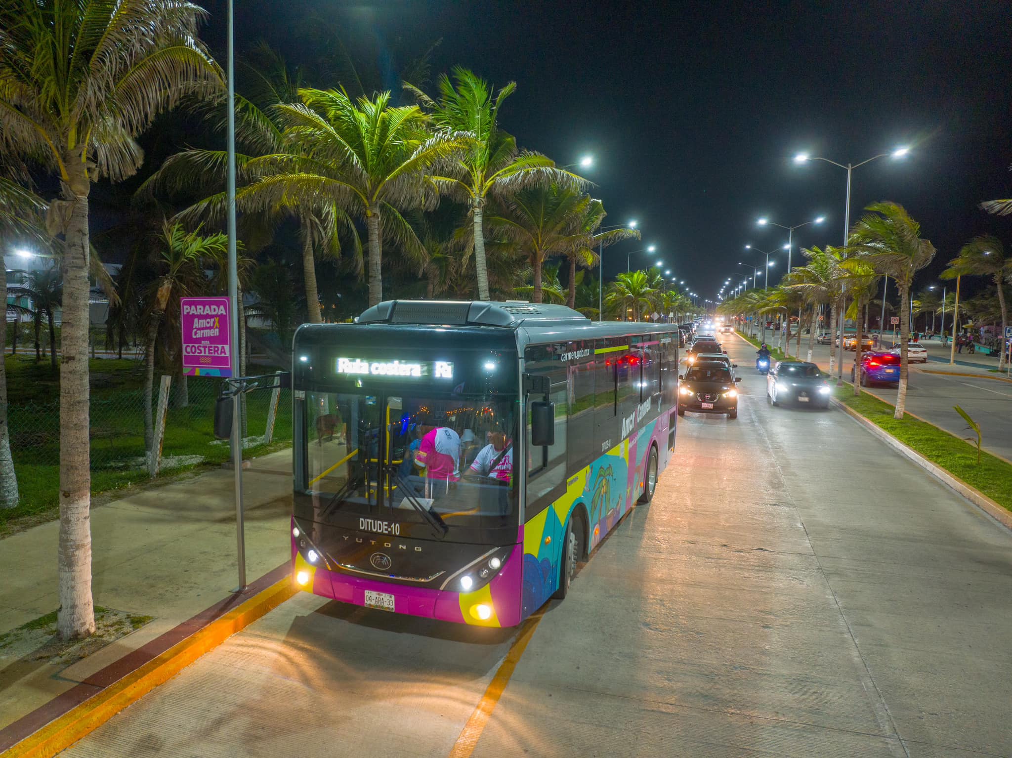 Yutong trabajando en la mejora del transporte público en Ciudad de Carmen