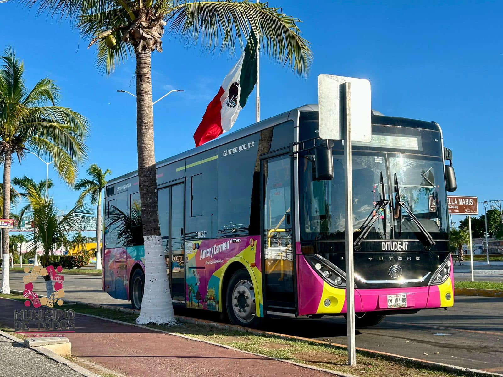 Yutong trabajando en la mejora del transporte público en Ciudad de Carmen