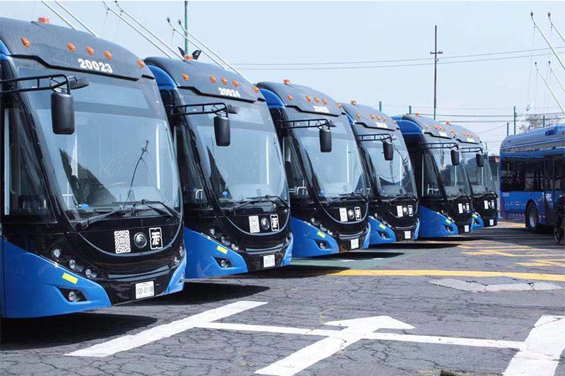 63 trolebuses eléctricos YUTONG abren electromovilidad en la CDMX